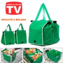 SET DE 2 BOLSAS PARA SÚPER - VERDE