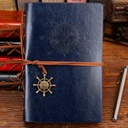 LIBRETA VINTAGE CON DIJES - AZUL