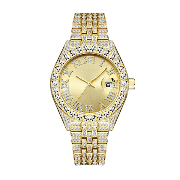 RELOJ ANÁLOGO CRYSTAL - DORADO