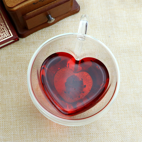 TAZA CORAZÓN TRANSPARENTE