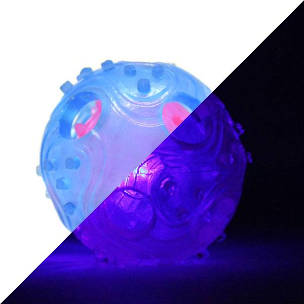 PELOTA CON LUZ INTERACTIVA AZUL