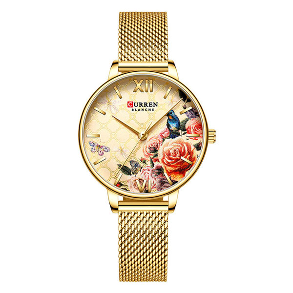 RELOJ CURREN ANÁLOGO LULE - DORADO