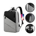 MOCHILA USB GRIS/NEGRO