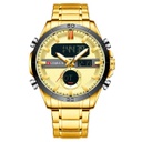RELOJ CURREN ANÁLOGO Y DIGITAL DUALE - DORADO
