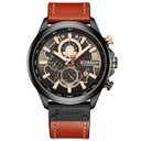 RELOJ CURREN HORATIO - CAFÉ CLARO