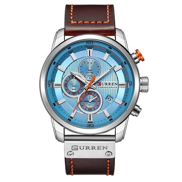 RELOJ CURREN ANÁLOGO AZUL