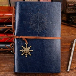 [GVINAZ1253] LIBRETA VINTAGE CON DIJES - AZUL