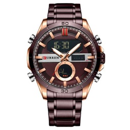 [RDuaca3376] RELOJ CURREN ANÁLOGO Y DIGITAL - CAFE