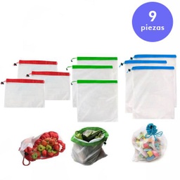 [GEconu1493] SET DE 9 BOLSAS MULTIUSOS