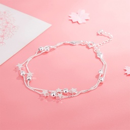 [JNatpl9387] PULSERA DOBLE CON ESTRELLAS