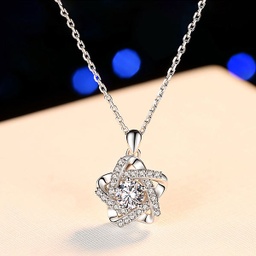 [JStapl9384] COLLARCON DIJE DE ESTRELLA PLATEADO