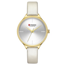 [RKajrs03688] RELOJ CURREN ANÁLOGO KAJUN - BLANCO