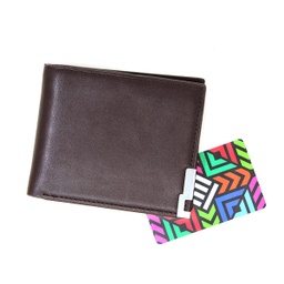 [MNovca2123] CARTERA TIPO LIBRO CAFÉ