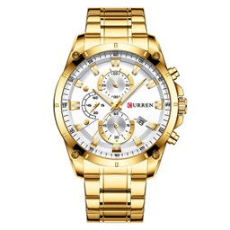[RKrodo03441] RELOJ ANÁLOGO DORADO