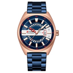 [RQuiaz03561] RELOJ CURREN ANÁLOGO QUIRO - AZUL