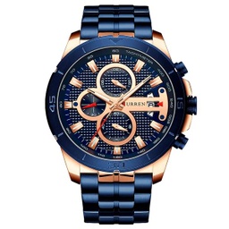 [RRecaz02795] RELOJ CURREN ANÁLOGO AZUL