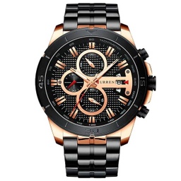 [RRecne02798] RELOJ CURREN ANÁLOGO NEGRO