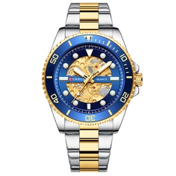 [RVinaz03546] RELOJ CURREN ANÁLOGO AZUL